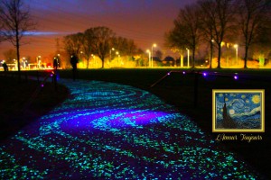 Fietspad De Sterrennacht in Nuenen - vormgeving voor magazine